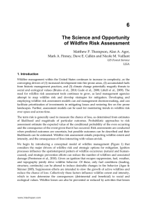 6 The Science and Opportunity of Wildfire Risk Assessment