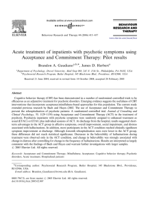Acute treatment of inpatients with psychotic symptoms using