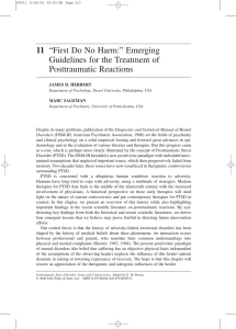 11 Guidelines for the Treatment of Posttraumatic Reactions JAMES D. HERBERT