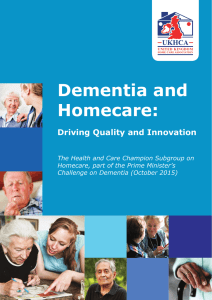 Dementia and Homecare: Driving Quality and Innovation