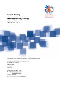 Market Stability Survey UKHCA Briefing September 2015