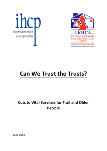 Can We Trust the Trusts?  People