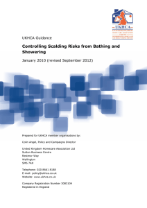 Controlling Scalding Risks from Bathing and Showering UKHCA Guidance