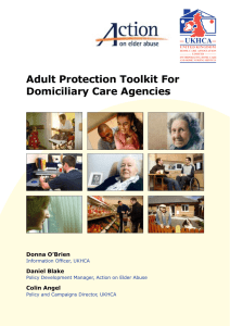 Adult Protection Toolkit For Domiciliary Care Agencies UKHCA Donna O’Brien