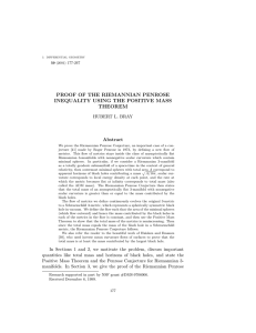 PROOF OF THE RIEMANNIAN PENROSE INEQUALITY USING THE POSITIVE MASS THEOREM