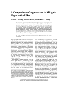 A Comparison of Approaches to Mitigate Hypothetical Bias