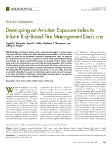 Developing an Aviation Exposure Index to Inform Risk-Based Fire Management Decisions
