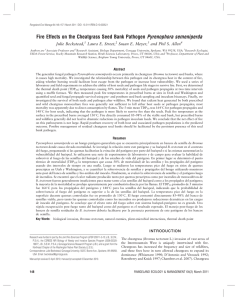 Fire Effects on the Cheatgrass Seed Bank Pathogen Pyrenophora semeniperda