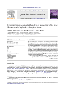 Journal of Forest Economics