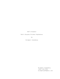 Bob's Burgers Bob's Karaoke Kitchen Nightmares by Bridgett Greenberg