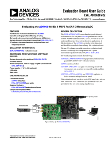 Evaluation Board User Guide EVAL-AD7960FMCZ