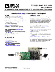 Evaluation Board User Guide EVAL-AD7961FMCZ