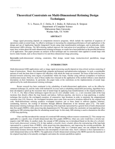 Theoretical Constraints on Multi-Dimensional Retiming Design Techniques