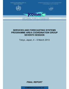 SERVICES AND FORECASTING SYSTEMS PROGRAMME AREA COORDINATION GROUP SEVENTH SESSION