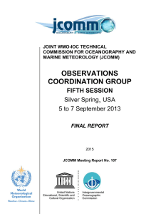 OBSERVATIONS COORDINATION GROUP ,