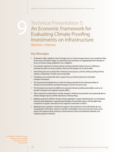 9 Technical Presentation 5:  An Economic Framework for