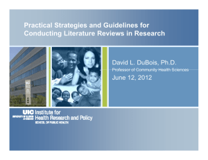 Practical Strategies and Guidelines for Conducting Literature Reviews in Research