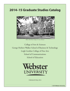 2014–15 Graduate Studies Catalog