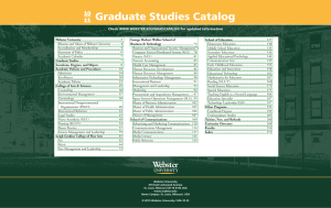 Graduate Studies Catalog