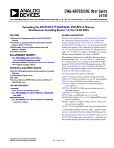 EVAL-AD765xSDZ User Guide UG-535