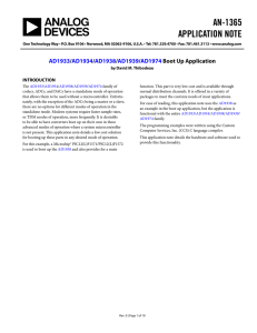 AN-1365 APPLICATION NOTE