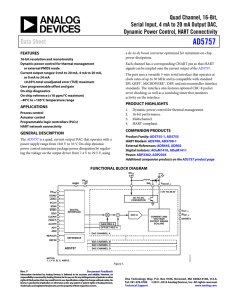 AD5757 Data Sheet Quad Channel, 16-Bit,