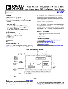 AD5735 Quad-Channel, 12-Bit, Serial Input, 4 mA to 20 mA Data Sheet