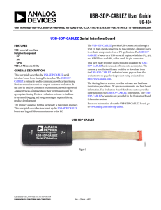USB-SDP-CABLEZ User Guide UG-404