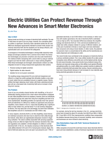 Electric Utilities Can Protect Revenue Through Idea in Brief