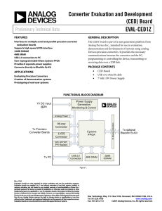 Converter Evaluation and Development (CED) Board EVAL-CED1Z Preliminary Technical Data