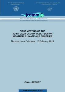 FIRST MEETING OF THE JOINT CAGM-JCOMM TASK TEAM ON