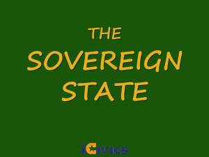 SOVEREIGN STATE THE