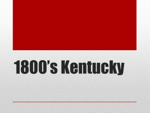 1800’s Kentucky