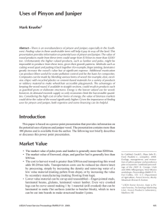 Uses of Pinyon and Juniper Mark Knaebe