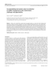 Accommodating non-market values in evaluation challenges and opportunities