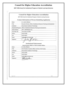 Council for Higher Education Accreditation