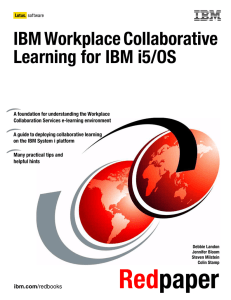 IBM Workplace Collaborative Learning for IBM i5/OS Front cover