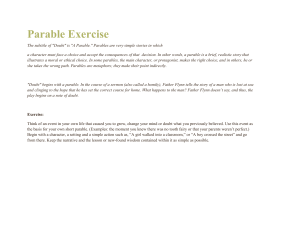 Parable Exercise
