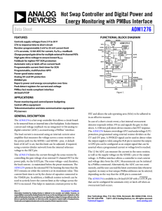 Hot Swap Controller and Digital Power and ADM1276 Data Sheet