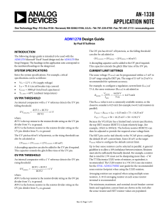 AN-1338 APPLICATION NOTE  ADM1278