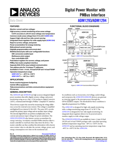 Digital Power Monitor with PMBus Interface / ADM1293