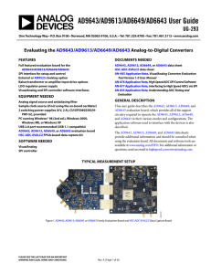 AD9643/AD9613/AD6649/AD6643 User Guide UG-293