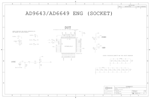 AD9643/AD6649 ENG (SOCKET) DUT PDWN OEN