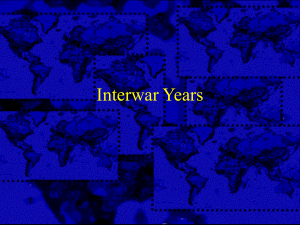 Interwar Years