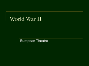 World War II European Theatre