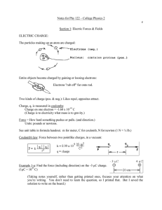 Notes for Phy 122 – College Physics 2 e