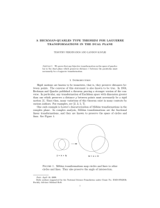 A BECKMAN-QUARLES TYPE THEOREM FOR LAGUERRE TRANSFORMATIONS IN THE DUAL PLANE