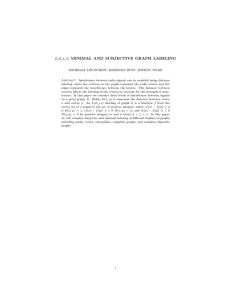 L(d, j, s) MINIMAL AND SURJECTIVE GRAPH LABELING