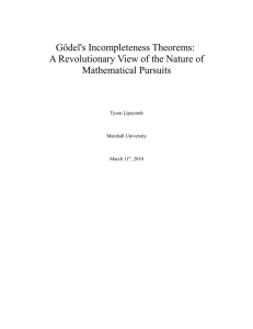 Gödel's Incompleteness Theorems: A Revolutionary View of the Nature of Mathematical Pursuits