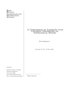 A Comparison of Lindel¨ of-type Covering Properties of Topological Spaces